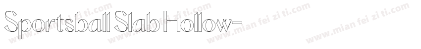 Sportsball Slab Hollow字体转换